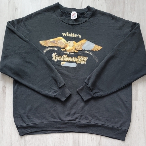 American Vintage | Jerzees Made in USA  black crewneck sweatshirt | MENS XXL - Picture 2 of 7